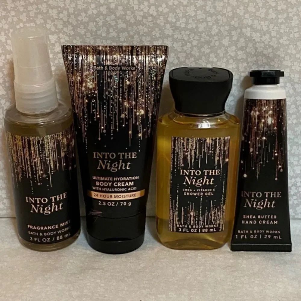 Bath And Body Works Into the Night 4 pc Travel Set